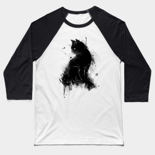 Inky cat Baseball T-Shirt